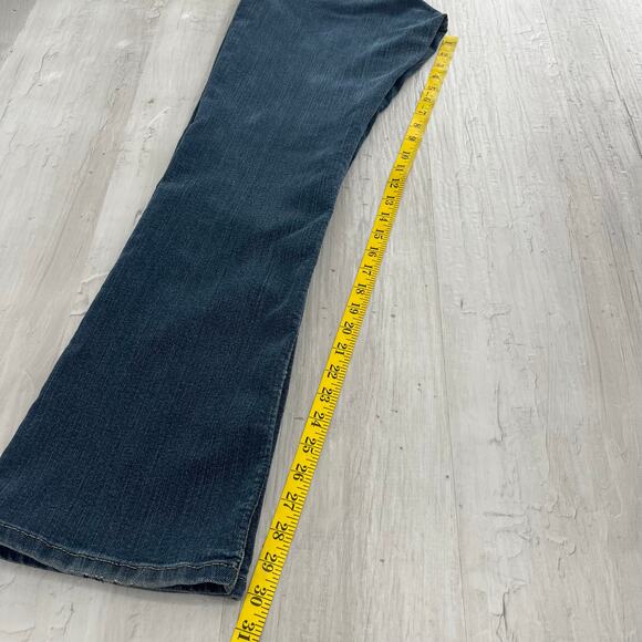 Dickies Relaxed Dark Wash Cotton Blend Work Mechanic Bootcut Denim Jeans 8 - Picture 13 of 13